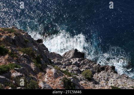 Maratea - Scogliera dalla Skywalk Stockfoto