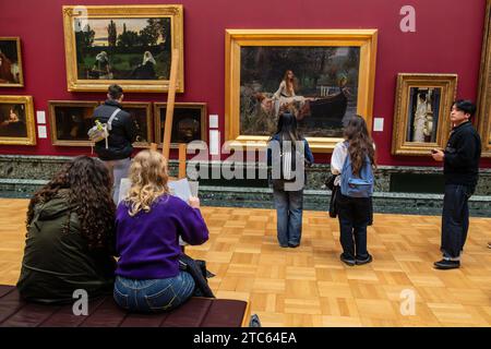 „The Lady of Shalott“, John William Waterhouse 1888, Tate Britain und die Tate Gallery in Millbank, Westminster, London, England, Großbritannien. Stockfoto