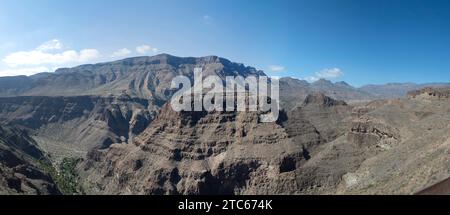 Panoramablick vom Aussichtspunkt El Guriete Stockfoto