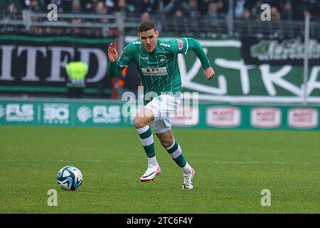 Lübeck, Deutschland 09. Dezember 2023: 3 . Liga - 2023/2024 - VfB Lübeck vs. FC Ingolstadt 04 im Bild: Marius Hauptmann (VfB Lübeck) Stockfoto