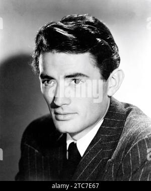 GREGORY PECK um 1947 Porträtwerbung für Twentieth Century Fox Stockfoto