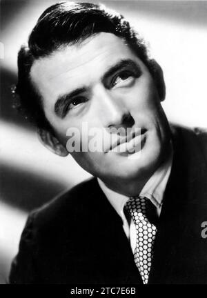 GREGORY PECK 1947 Porträtwerbung für United Artists Stockfoto