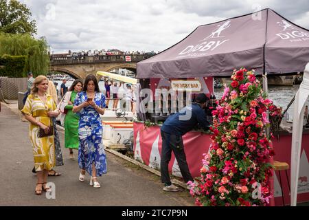 Großbritannien, England, Berkshire, Henley Royal Regatta, Leander Club Digby Bar Stockfoto