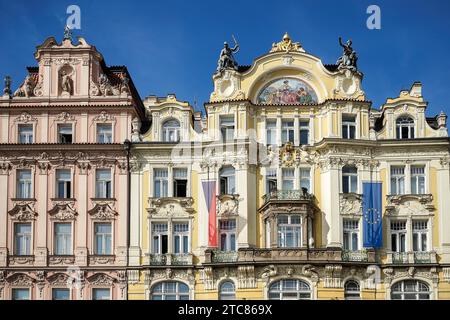 Ministerium der lokalen Entwicklung Jugendstil-Gebäude befindet sich in Prag Stockfoto