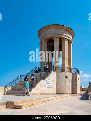 Ein Bild vom Belagerungsglocke war Memorial (Valletta) Stockfoto