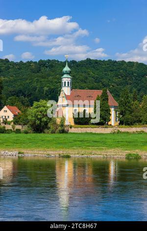 DEU Sachsen Dresden Schifferkirche Maria am Wasser in Dresden Hosterwitz an der Elbe Stockfoto