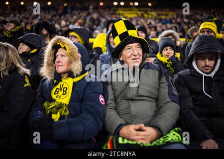 Dortmund, Deutschland. Dezember 2023. BVB Fans Borussia Dortmund - RB Leipzig 09.12.2023 Copyright (nur für journalistische Zwecke) von : Moritz Mülle Stockfoto