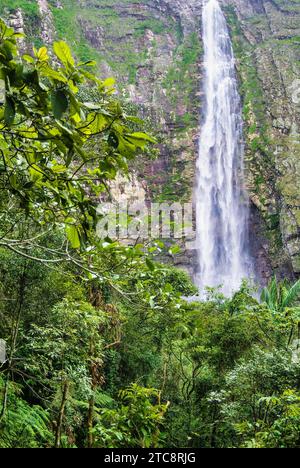 Wasserfall Casca d’Anta, Serra da Canastra, Minas Gerais, Brasilien Stockfoto