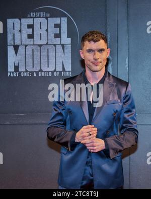 Tokio, Japan. Dezember 2023. Schauspieler Ed Skrein nimmt am Montag, 11. Dezember 2023 in Tokio an der Japan-Premiere des Netflix-Films Rebel Moon - Part One: A Child of Fire Teil. Foto: Keizo Mori/UPI Credit: UPI/Alamy Live News Stockfoto