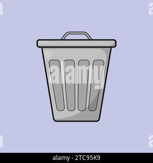 Dustbin Vector Illustration Icon Recycle Bin Icon Vector Stock Vektor