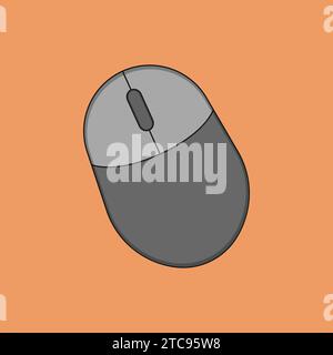 Flachcomputer Maus Symbol Vektor-Illustration Symbol Stock Vektor