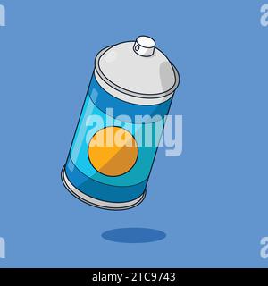 Sprühfarbe Flasche Dose Illustration Symbol Vektor Stock Vektor