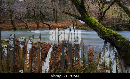 Afon Dulas (Fluss Dulas) in Sate, Corris Gwynedd Stockfoto