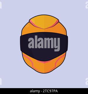 Motorrad Heavy Bike Helm Illustration Vektor Bike Rider Helm Stock Vektor