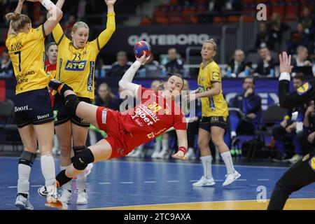 Göteborg, Schweden. Dezember 2023. Tatjana Brnovic aus Montenegro während montags Handball-Weltmeisterschaft zwischen Montenegro und Schweden in der Skandinavium Arena in Göteborg, Schweden am 11. dezember 2023. Foto: Adam Ihse/TT/Code 9200 Credit: TT News Agency/Alamy Live News Stockfoto