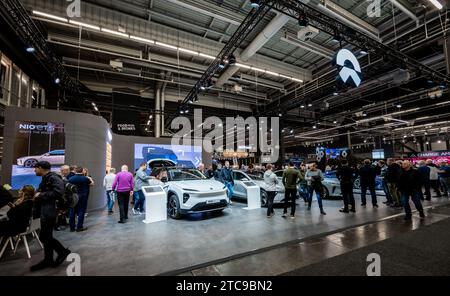 Göteborg, Schweden - 03. dezember 2022: NIO Elektroautos im Display Stockfoto