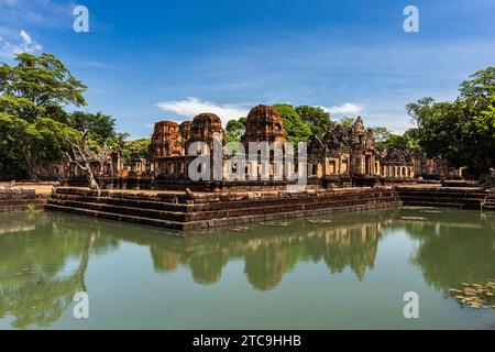 Prasat hin Muang Tam, alter Khmer-Hindu-Tempel, Baphuon-Stil, Buri RAM, Isan, Thailand, Südostasien, Asien Stockfoto