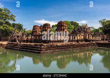 Prasat hin Muang Tam, alter Khmer-Hindu-Tempel, Baphuon-Stil, Buri RAM, Isan, Thailand, Südostasien, Asien Stockfoto