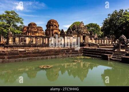 Prasat hin Muang Tam, alter Khmer-Hindu-Tempel, Baphuon-Stil, Buri RAM, Isan, Thailand, Südostasien, Asien Stockfoto