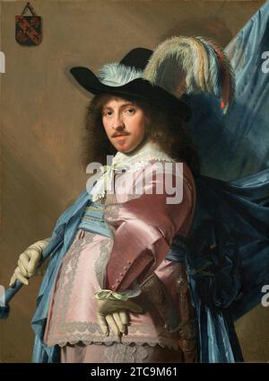 Andries Stilte als Standardträger. Johannes Cornelisz Verspronck. 1640. Stockfoto