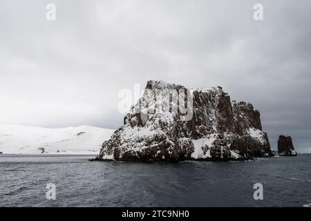 Antarcica, South Shetland Islands, Deception Island, Lavebrua Island. Stockfoto