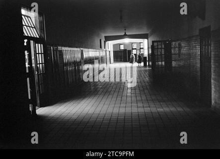 Der Flur an der Central High School war fast leer, während der Zeit war er geschlossen, anstatt zu integrieren, Little Rock, Arkansas, USA, Thomas J. O'Halloran, U.S. News & World Report Magazine Photograph Collection, September 1958 Stockfoto