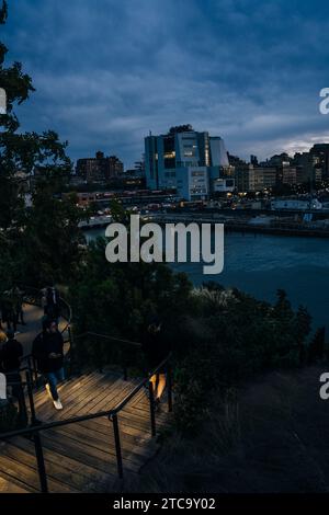 New York, NY - USA - 18. Juni 2022 Ein Blick auf das Whitney Museum of American Art, bekannt als Whitney, ein Kunstmuseum im Meatpacking District. Hallo Stockfoto