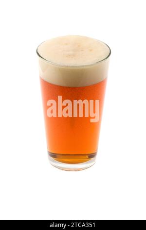 Bier, Bier, Bier, Lager, auf weißem Hintergrund Stockfoto