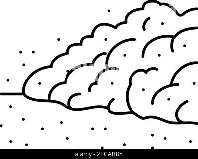 marsstaubsturm mars-Planetensymbol-Vektordarstellung Stock Vektor