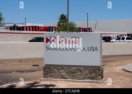 Swire Coca-Cola, USA-Werk an der Elliot Rd in Tempe, AZ, USA Stockfoto