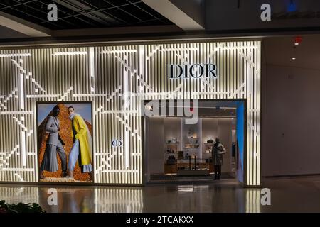 Ein Dior-Geschäft in den Geschäften des Crystals Mall in Las Vegas, NV, USA Stockfoto