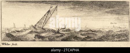 Wenceslas Hollar - Haarlem (Bundesstaat 3). Stockfoto