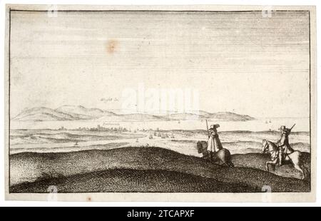 Wenceslas Hollar - Isle of Wight. Stockfoto