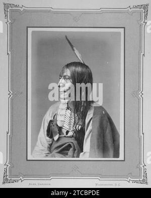 Gottlosen Bear-Ma - To-Tzin - Tzi-Tzah. Brule Sioux, 1872 Stockfoto