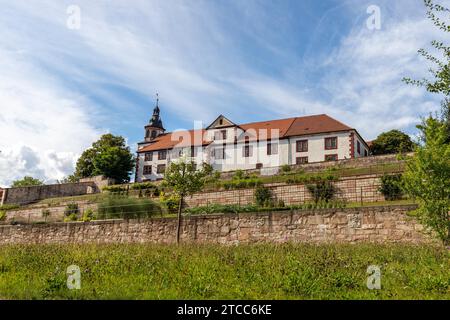 Blick auf Schloss Wilhelmsburg in Schmalkalden, Thüringen Stockfoto