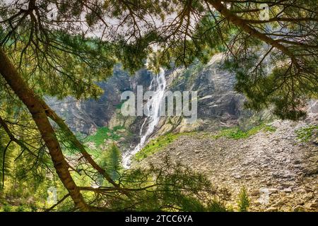 Höchster Wasserfall im Rila-Gebirge, Bulgarien, Skakavitsa Stockfoto