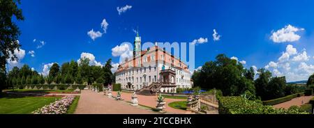 Schloss und Park Lichtenwalde Stockfoto