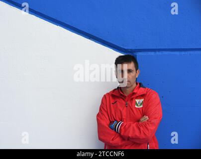 Leganés (Madrid), 14.09.2016. CD Leganés Trainer Asier Garitano posiert im Butarque Municipal Stadium. Foto: De San Bernardo ARCHDC. Quelle: Album / Archivo ABC / Eduardo San Bernardo Stockfoto