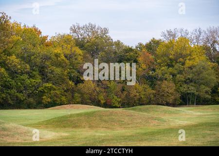 Erdarbeiten im Hopewell Culture National Historical Park in Ohio Stockfoto