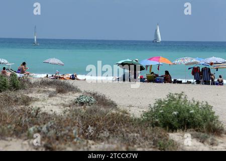 Rober Solsona....20140728....Valencia....Almarda Beach, in Sagunto.Archdc. Quelle: Album / Archivo ABC / Rober Solsona Stockfoto