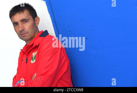 Leganés (Madrid), 14.09.2016. CD Leganés Trainer Asier Garitano posiert im Butarque Municipal Stadium. Foto: De San Bernardo ARCHDC. Quelle: Album / Archivo ABC / Eduardo San Bernardo Stockfoto