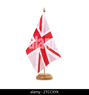 Union Jack, rosa Flagge Stockfoto