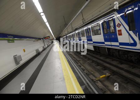 Madrid, 09.06.2017. Neue U-Bahn-Einrichtungen in Canillejas. Foto: Maya Balanyá ARCHDC. Quelle: Album / Archivo ABC / Maya Balanya Stockfoto