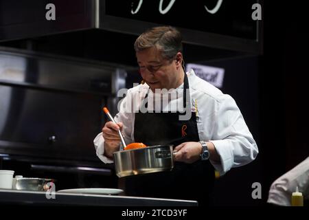 Madrid, 23.01.2018. Madrid Fusion. Präsentation von Chefkoch Joan Roca mit seiner Mutter Montserrat Fontané. Foto: Ángel de Antonio ARCHDC. Quelle: Album / Archivo ABC / Ángel de Antonio Stockfoto