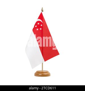 Singapur-Flagge Stockfoto