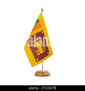 Sri Lanka Flagge Stockfoto