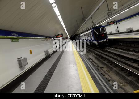 Madrid, 09.06.2017. Neue U-Bahn-Einrichtungen in Canillejas. Foto: Maya Balanyá ARCHDC. Quelle: Album / Archivo ABC / Maya Balanya Stockfoto