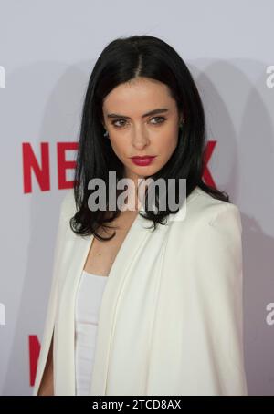 Madrid, 20.10.2015. Präsentation im Schlachthof Netflix. Abgebildet ist Krysten Ritter. Foto: De San Bernardo ARCHDC. Quelle: Album / Archivo ABC / Eduardo San Bernardo Stockfoto