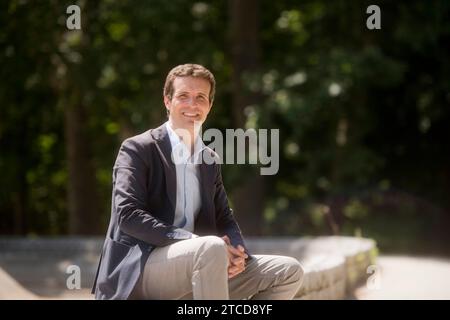 Madrid, 07.08.2018. Interview Mit Pablo Casado. Foto: Maya Balanya Archdc. Quelle: Album / Archivo ABC / Maya Balanya Stockfoto