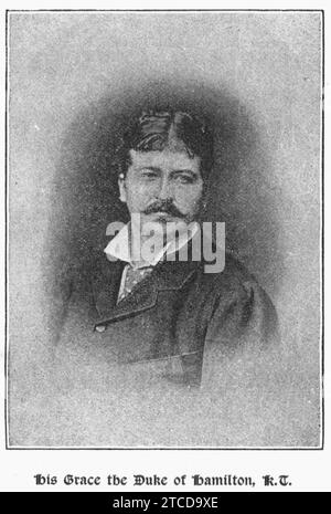 William Alexander Louis Stephen Douglas-Hamilton, 12. Duke of Hamilton - Suffolk Prominente 1893. Stockfoto